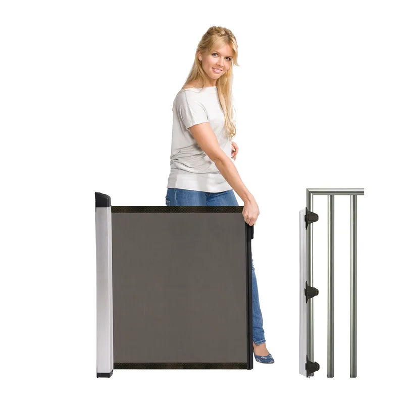 Tür- und Treppenschutzgitter KiddyGuard Avant von Lascal in Schwarz, 89,6 × 89,6 mm – Produktfoto 2 von 3