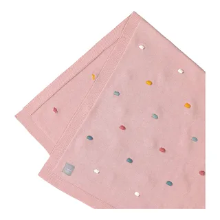 Babydecke Dots 80x110 cm från Lässig i Rosa, 80 × 110 mm – produktbild 1 av 3