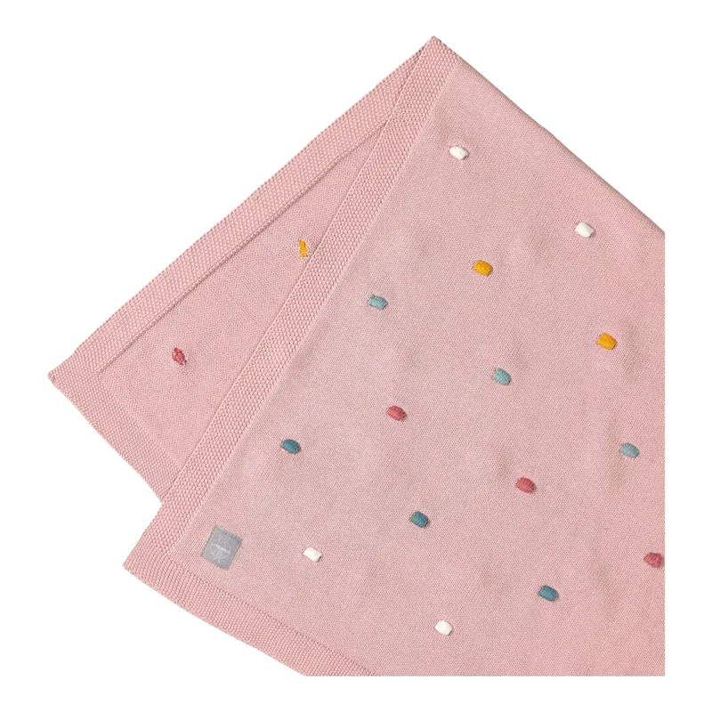 Babydecke Dots 80x110 cm från Lässig i Rosa, 80 × 110 mm – produktbild 1 av 3