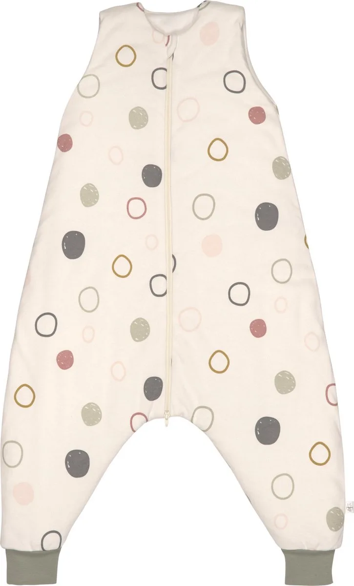 babyslaapzak jumper 4 seizoenen Dots offwhite circles jumpsuit 1-2 jaar 80cm van Lässig in Gestipt – productfoto