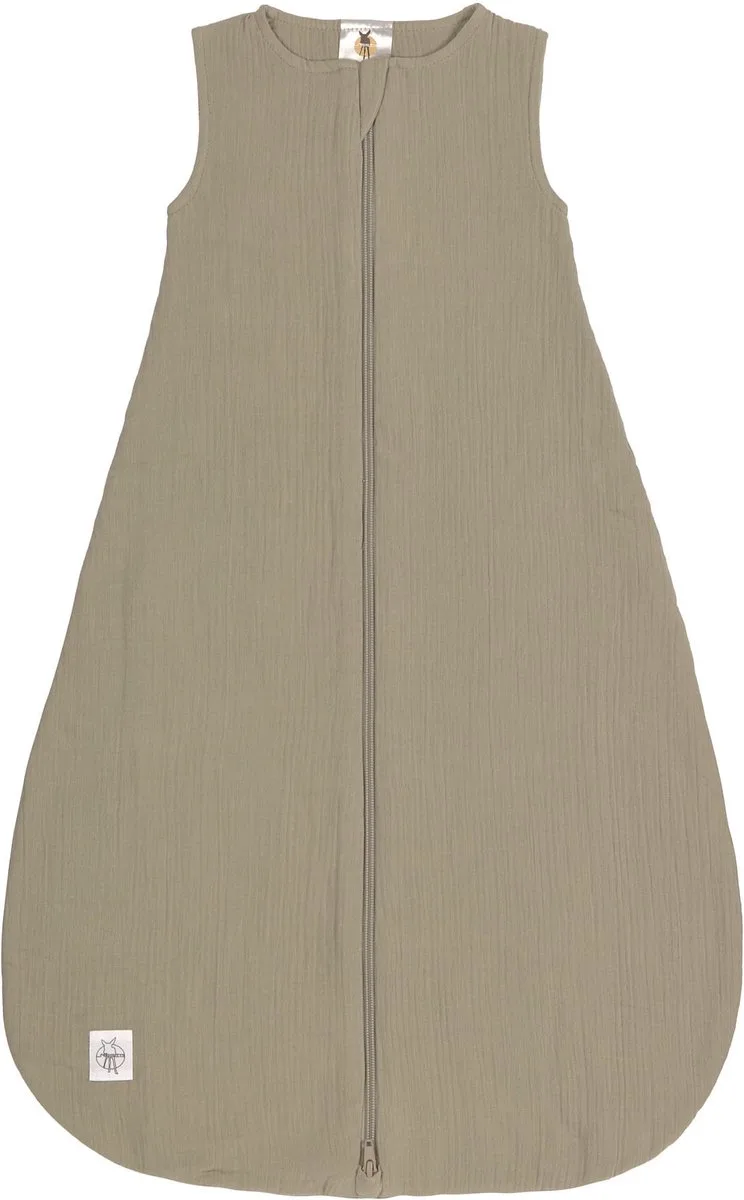 Babyslaapzak Zomer Muslin GOTS - 2-6 mnd maat 62/68 by Lässig in Olive – product photo