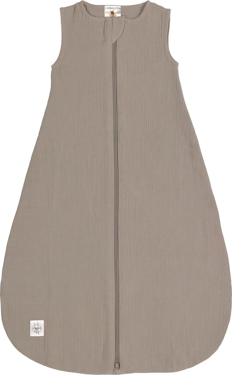 Babyslaapzak Zomer Muslin GOTS - 2-6 mnd maat 62/68 by Lässig in Taupe – product photo