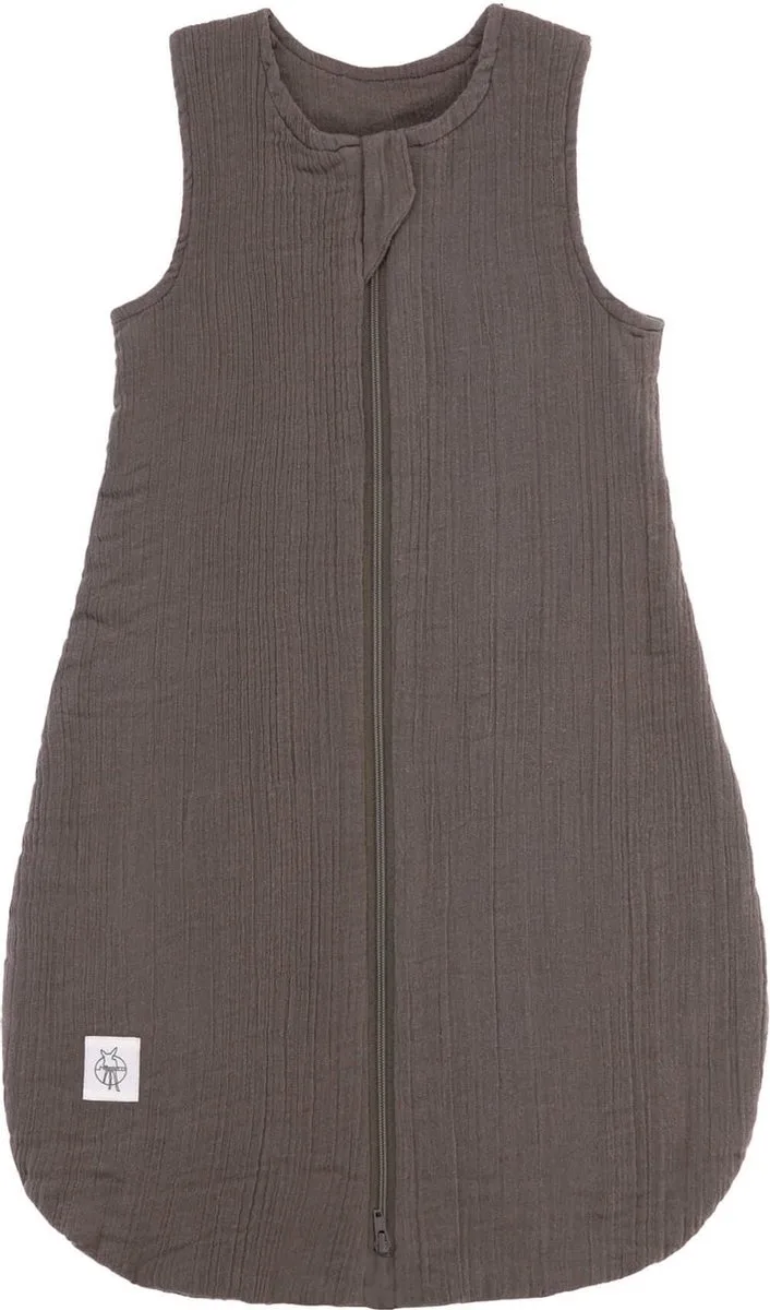 Babyslaapzak Zomer Muslin GOTS - anthracite 0-2 mnd maat 50/56 by Lässig in Anthracite – product photo