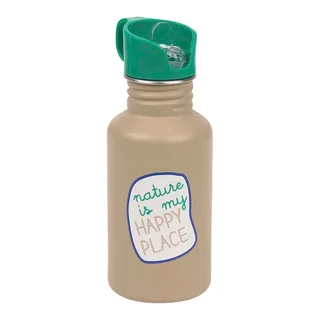 Edelstahl-Trinkflasche Happy Trails, 500ml de Lässig en 7,3 × 7,3 × 17,7 mm – photo produit 2 sur 3