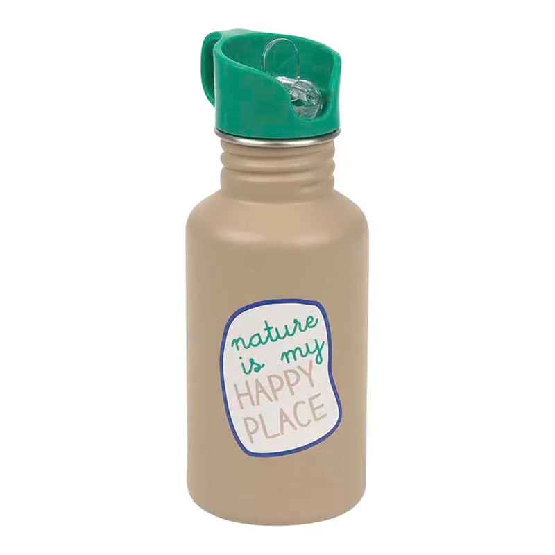 Edelstahl-Trinkflasche Happy Trails, 500ml de Lässig en 7,3 × 7,3 × 17,7 mm – photo produit 2 sur 3