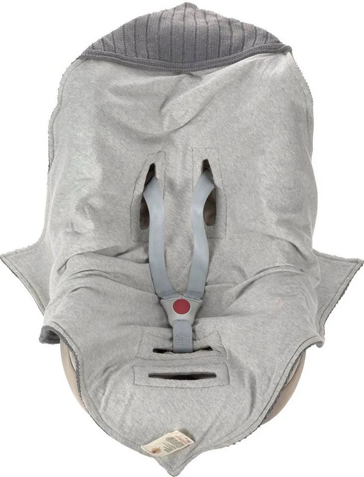 Einschlagdecke Einschlagdecke für Babyschale, anthracite, LÄSSIG, GOTS made with organic materials, zertifiziert durch BCS 27262 by Lässig in Grey – product photo 4 of 5