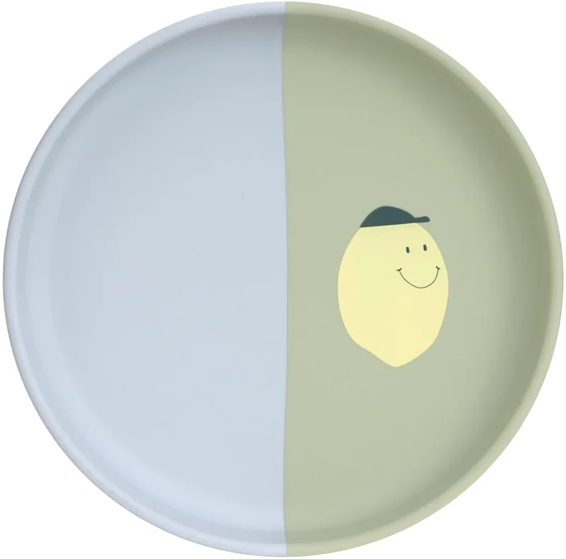 Happy Fruits Bord - Siliconen - Lemon de Lässig en Bleu, Vert – photo produit