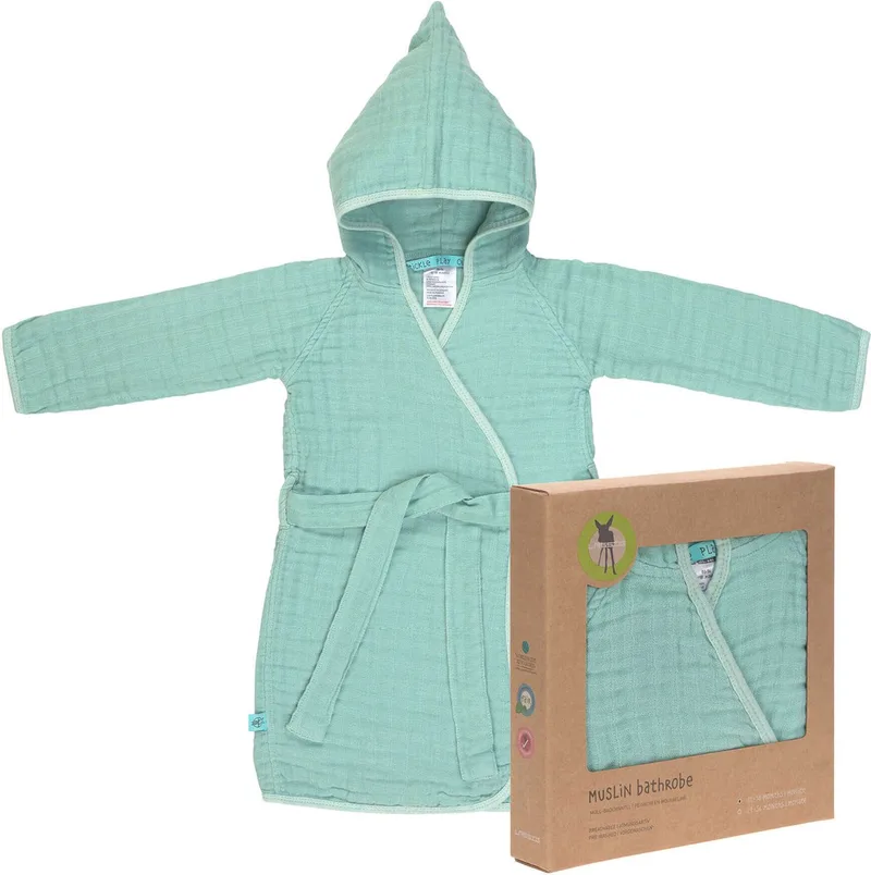 KINDERBADJAS MOUSSELINE BADJAS 12 18 MAANDEN de Lässig en Mint – photo produit