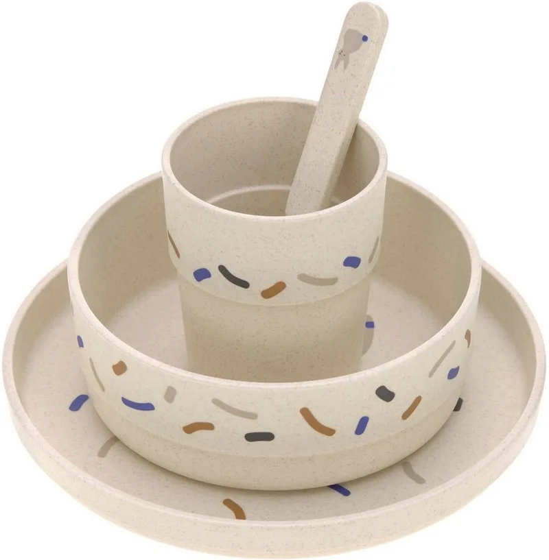 Kindergeschirr-Set Little Mateys, royal blue (4-tlg), 1 Personen, Polypropylen de Lässig en Blanc – photo produit 2 sur 5