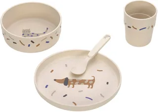 Kindergeschirr-Set Little Mateys, royal blue (4-tlg), 1 Personen, Polypropylen de Lässig en Blanc – photo produit 1 sur 5