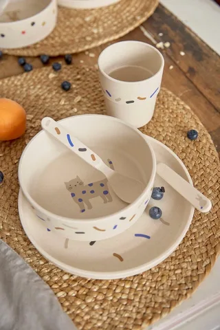Kindergeschirr-Set Little Mateys, royal blue (4-tlg), 1 Personen, Polypropylen de Lässig en Blanc – photo produit 3 sur 5