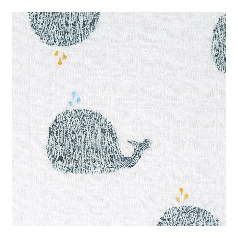 Lässig 2er-Pack Mullwindeln Heavenly Soft Swaddle XL 120x120 cm by Lässig in Blue, 1200 × 1200 mm – product photo 2 of 3