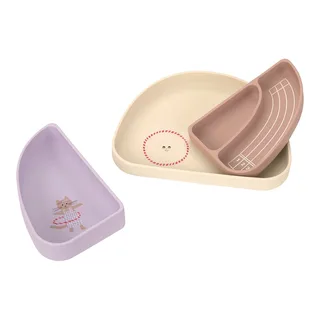 Lässig 3-tlg. Silikon Teller Set de Lässig en 22 × 19,5 × 4 mm – photo produit 1 sur 2