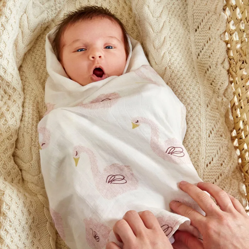Lässig 3er-Pack Mullwindel Soft Swaddle L 80x80 cm by Lässig in Purple, 800 × 800 × 20 mm – product photo