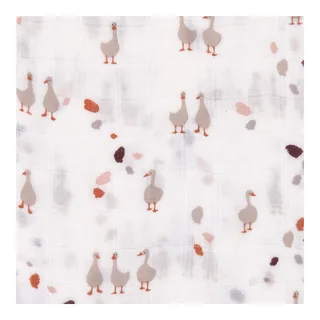 Lässig 3er-Pack Mullwindeln 80x80 cm Heavenly Soft Tiny Farmer von Lässig in Weiß, 800 × 800 mm – Produktfoto 2 von 3