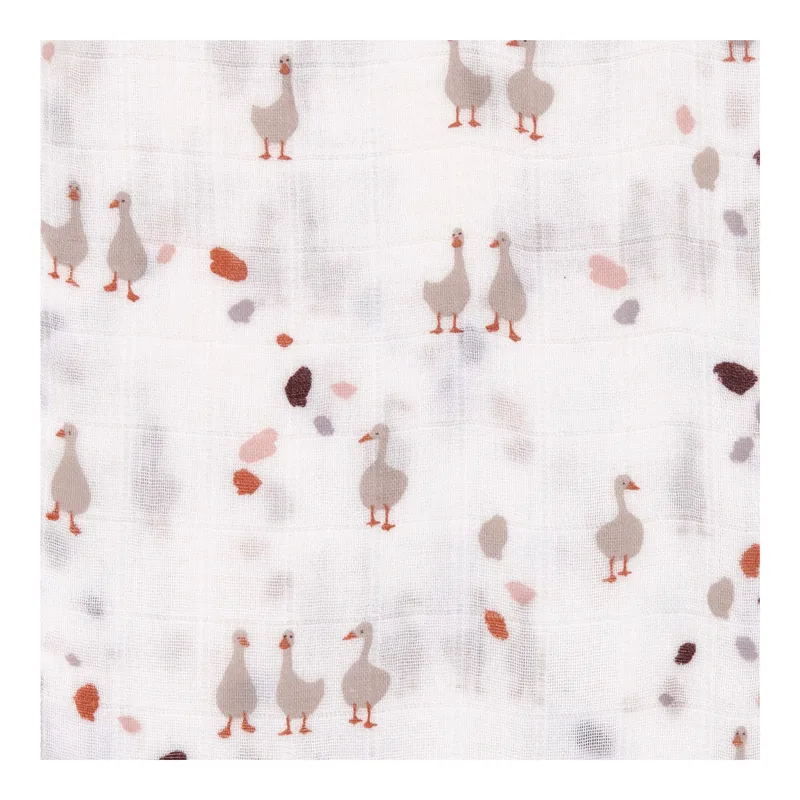 Lässig 3er-Pack Mullwindeln 80x80 cm Heavenly Soft Tiny Farmer von Lässig in Weiß, 800 × 800 mm – Produktfoto 2 von 3