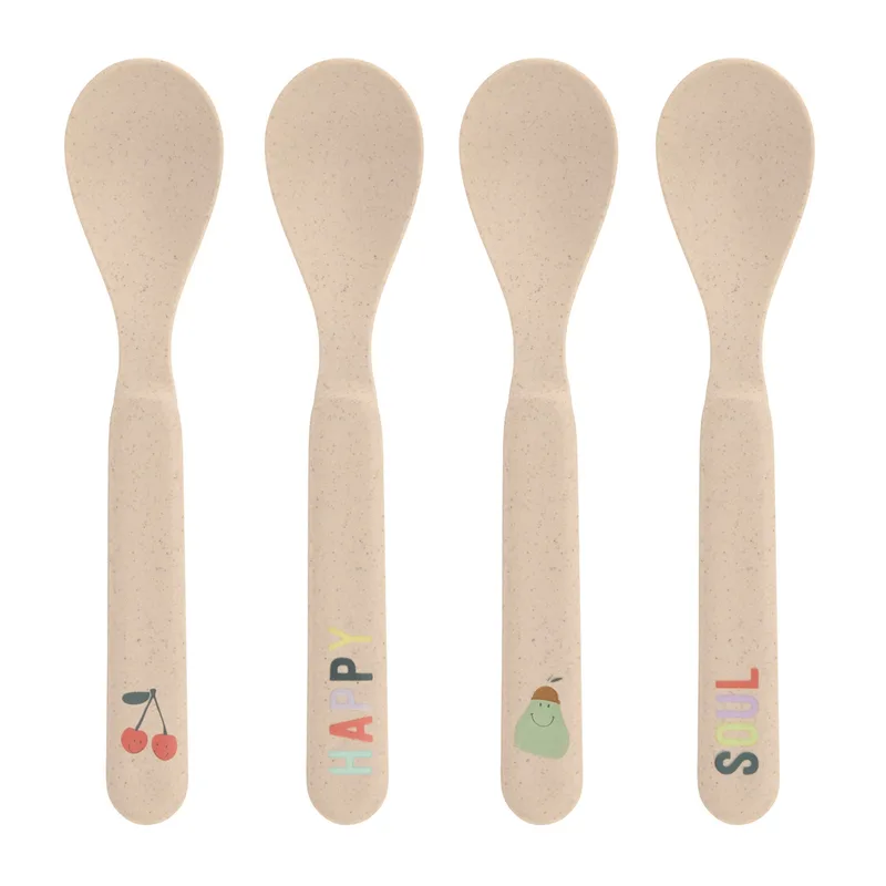 Kinderbestek Set van 4 Lepels - Happy Fruits Cherry van Lässig – productfoto