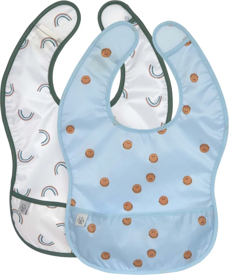 Lichtgewicht Slab Happy Rascals Smile Sky Blue 2-Pack de Lässig en Bleu – photo produit