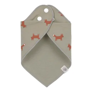 Little Forest Fox 2 Stuks Bandana Slab 1311014588 von Lässig in Groen en offwhite – Produktfoto 2 von 3