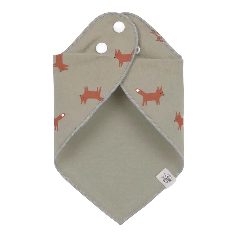 Little Forest Fox 2 Stuks Bandana Slab 1311014588 von Lässig in Groen en offwhite – Produktfoto 2 von 3