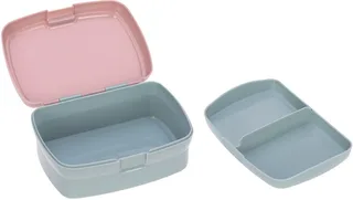 Lunchbox About Friends, Chinchilla, Polyprophylen (PP), Tritan, (Set, 2-tlg), mit Trinkflasche de Lässig en Gris, Rose – photo produit 4 sur 5