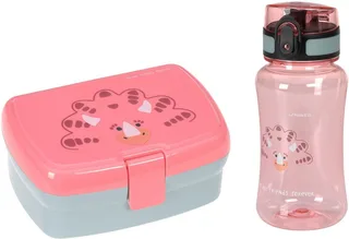 Lunchbox About Friends, Dino rose, Polyprophylen (PP), Tritan, (Set, 2-tlg), mit Trinkflasche by Lässig in Pink – product photo 1 of 5