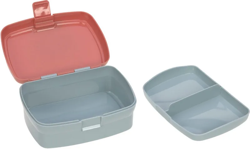 Lunchbox About Friends, Fuchs, Polyprophylen (PP), Tritan, (Set, 2-tlg), mit Trinkflasche by Lässig in Grey, Orange – product photo 4 of 5