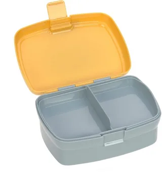Lunchbox About Friends, Lion, Polyprophylen (PP), Tritan, (Set, 2-tlg), mit Trinkflasche by Lässig in Yellow, Grey – product photo 5 of 5