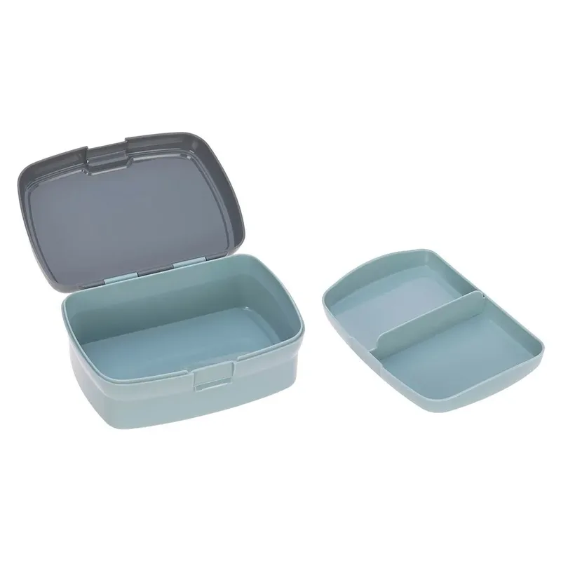 Boîte à Déjeuner + Gourde de Lässig en Bleu, Gris – photo produit 6 sur 6
