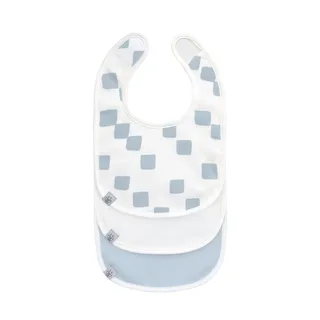 Set Van 3 GOTS Newborn Slabbetjes - Happy Fruits Light Blue van Lässig – productfoto 1 van 2