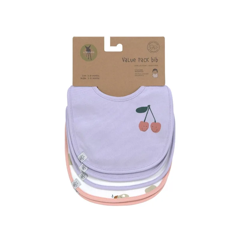 Slabbetje 5 stuks Voordeelpack de Lässig en Happy Fruits cherry – photo produit 3 sur 4