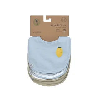 Slabbetje 5 stuks Voordeelpack by Lässig in Happy Fruits lemon – product photo 3 of 4