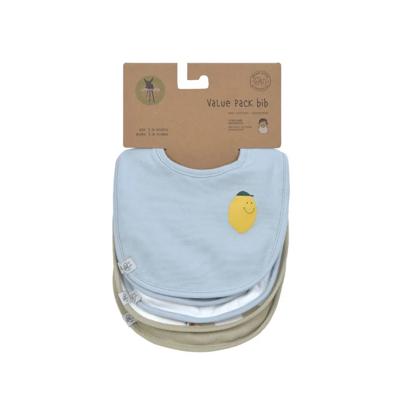 Slabbetje 5 stuks Voordeelpack by Lässig in Happy Fruits lemon – product photo 3 of 4