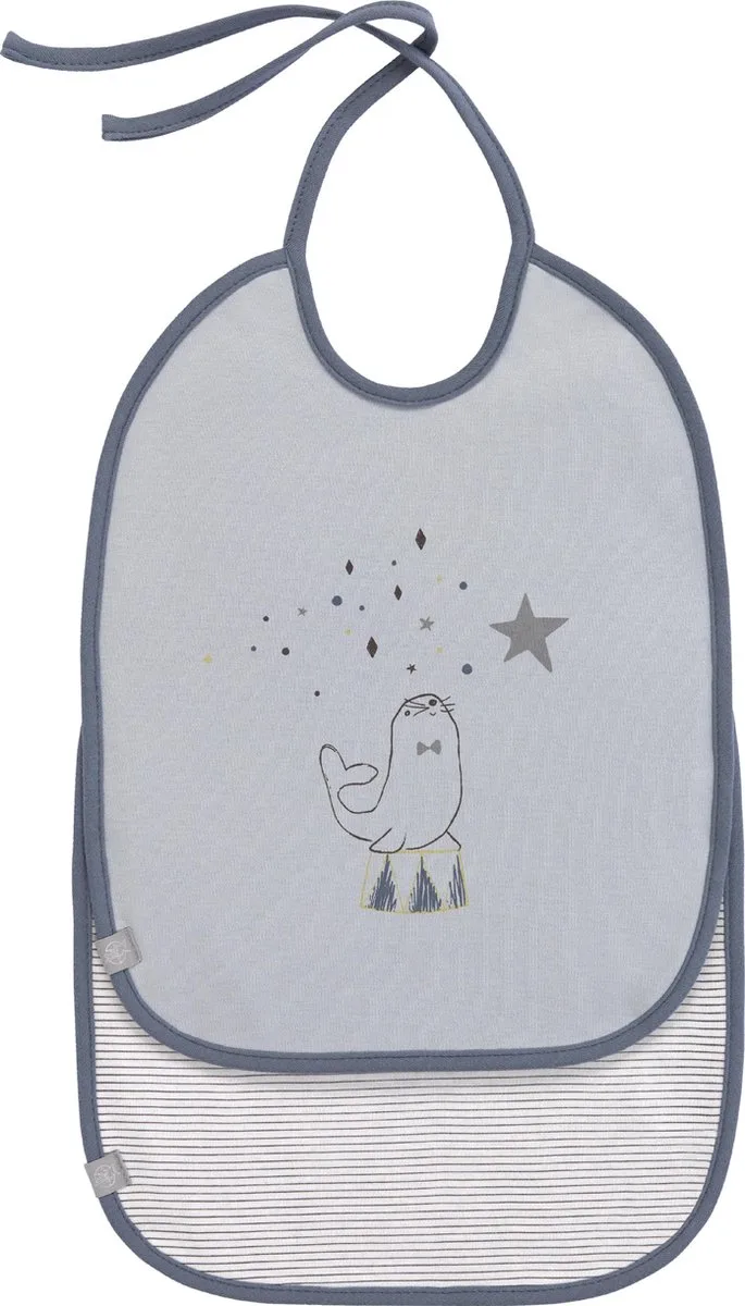slabbetje middelgroot 2 stuks More magic seal 6 tot 24 maanden van Lässig in Blauw – productfoto