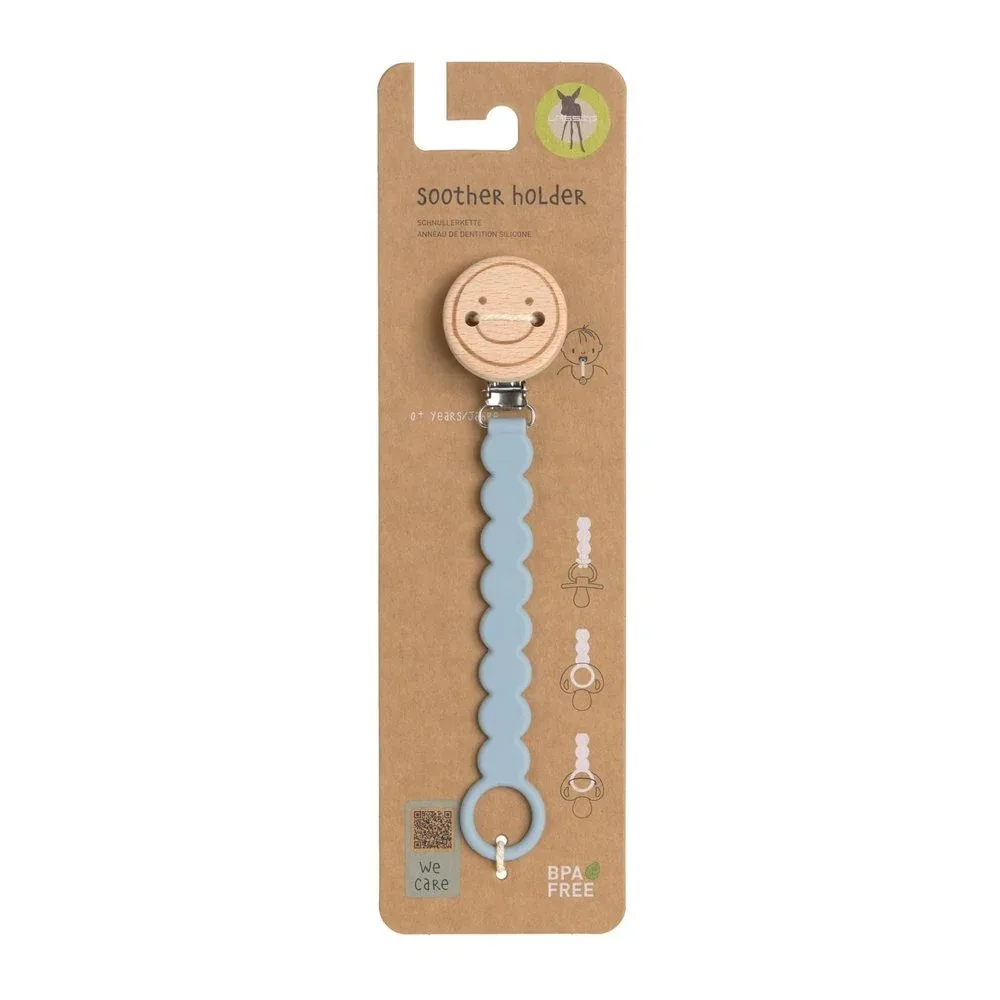 Speenkoord Tiny Smile - Powder Blue van Lässig – productfoto