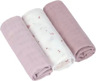Stoffwindeln Swaddle & Burp Blanket, L, Berries (Set, 3-St) by Lässig in Pink – product photo 2 of 5