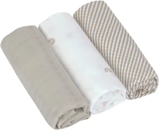 Stoffwindeln Swaddle & Burp Blanket, L, Rainbow (Set, 3-St) by Lässig in Beige – product photo 2 of 5
