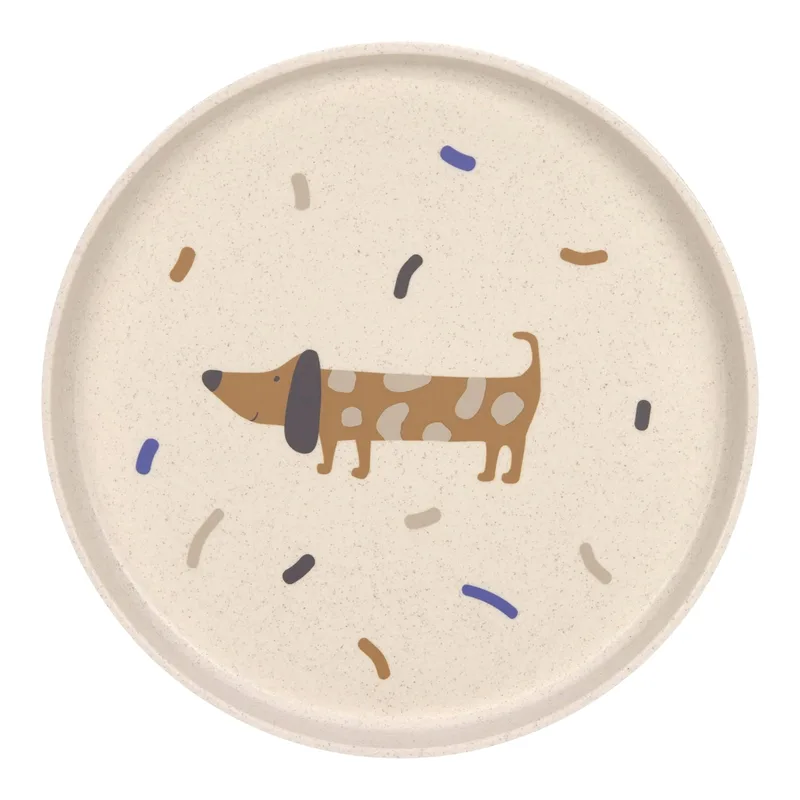 Teller mit Zellulose de Lässig en Beige, 18 × 18 mm – photo produit