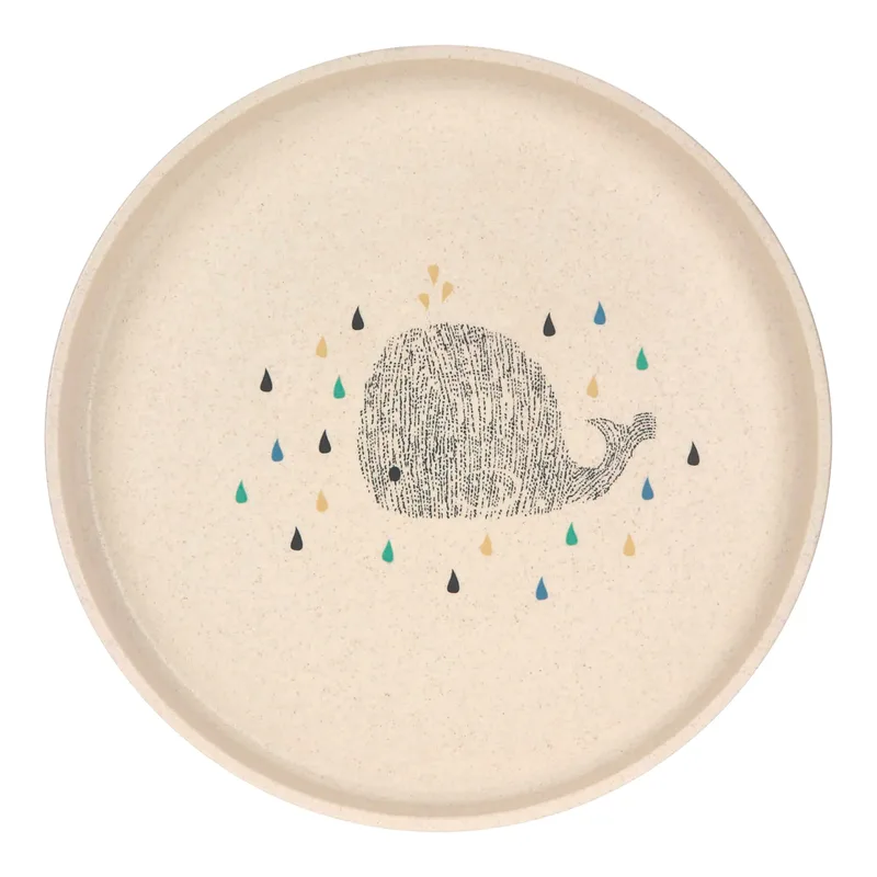Teller mit Zellulose by Lässig in Beige, 18 × 18 × 2 mm – product photo