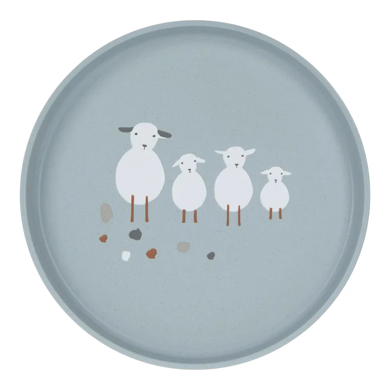Teller mit Zellulose by Lässig in Blue, 18 × 18 × 2 mm – product photo