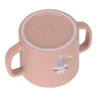 Trinklernbecher mit Henkel mit Zellulose von Lässig in Rosa – Produktfoto 2 von 3