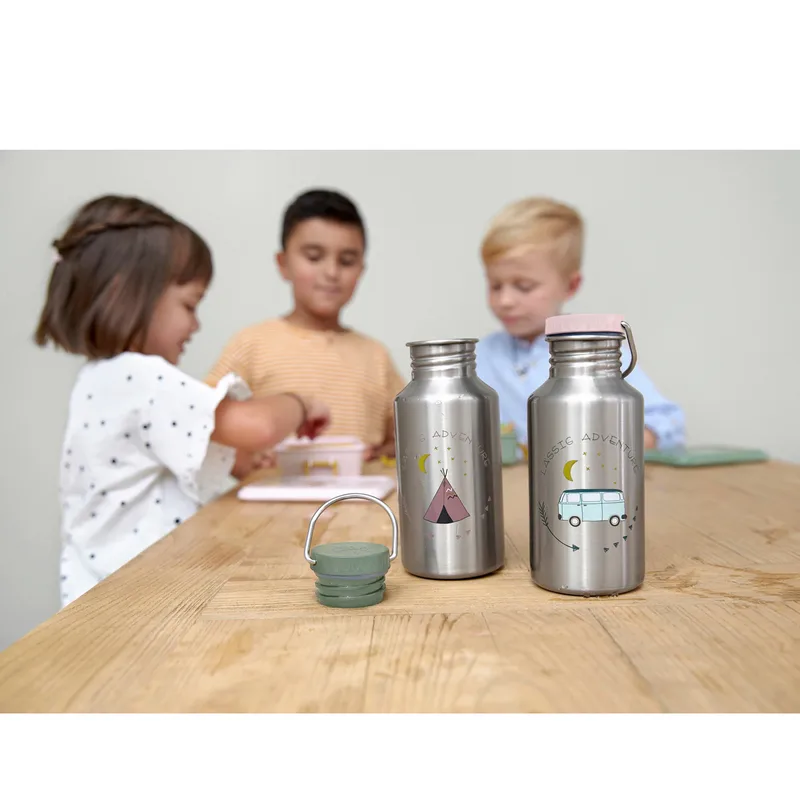 Trinkflasche Adventure Edelstahl 500 ml de Lässig en Argent, 7 × 17 mm – photo produit 2 sur 2