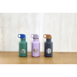drinkfles voor kinderen RVS Little Gang Heart lilac van Lässig in Paars, 7 × 19 mm – productfoto 3 van 3