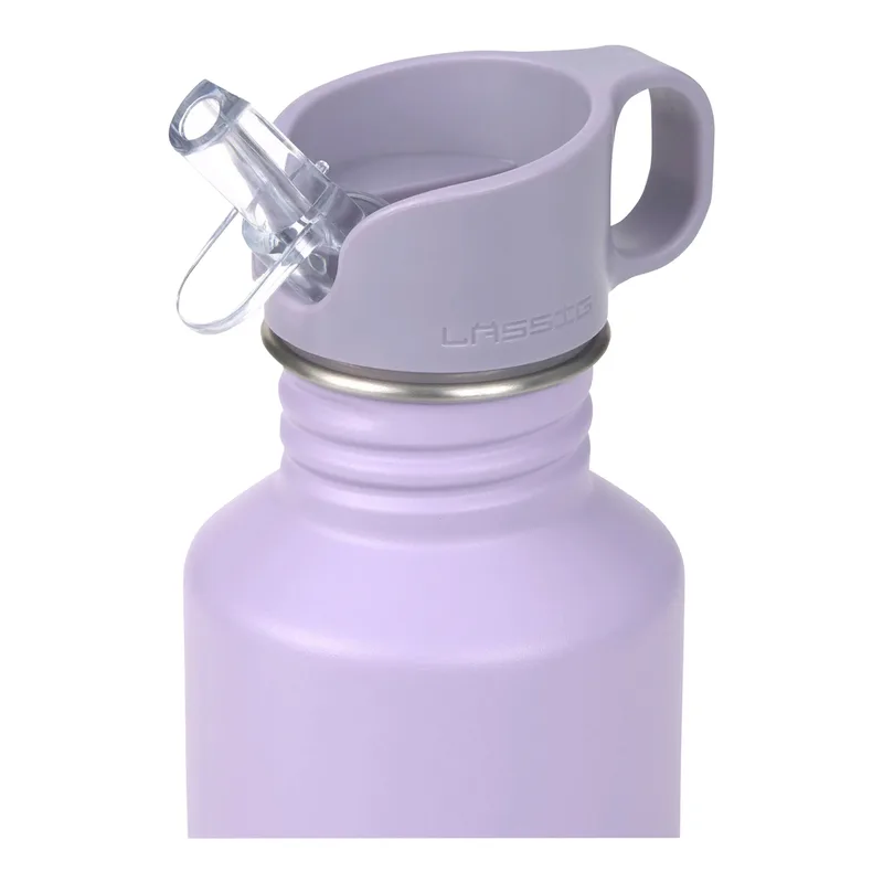drinkfles voor kinderen RVS Little Gang Heart lilac van Lässig in Paars, 7 × 19 mm – productfoto 1 van 3