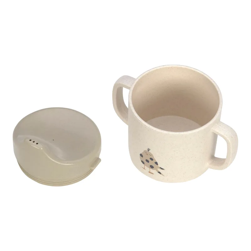 Trinklernbecher mit Henkel mit Zellulose by Lässig in Beige, 11,5 × 7 × 10 mm – product photo 1 of 3
