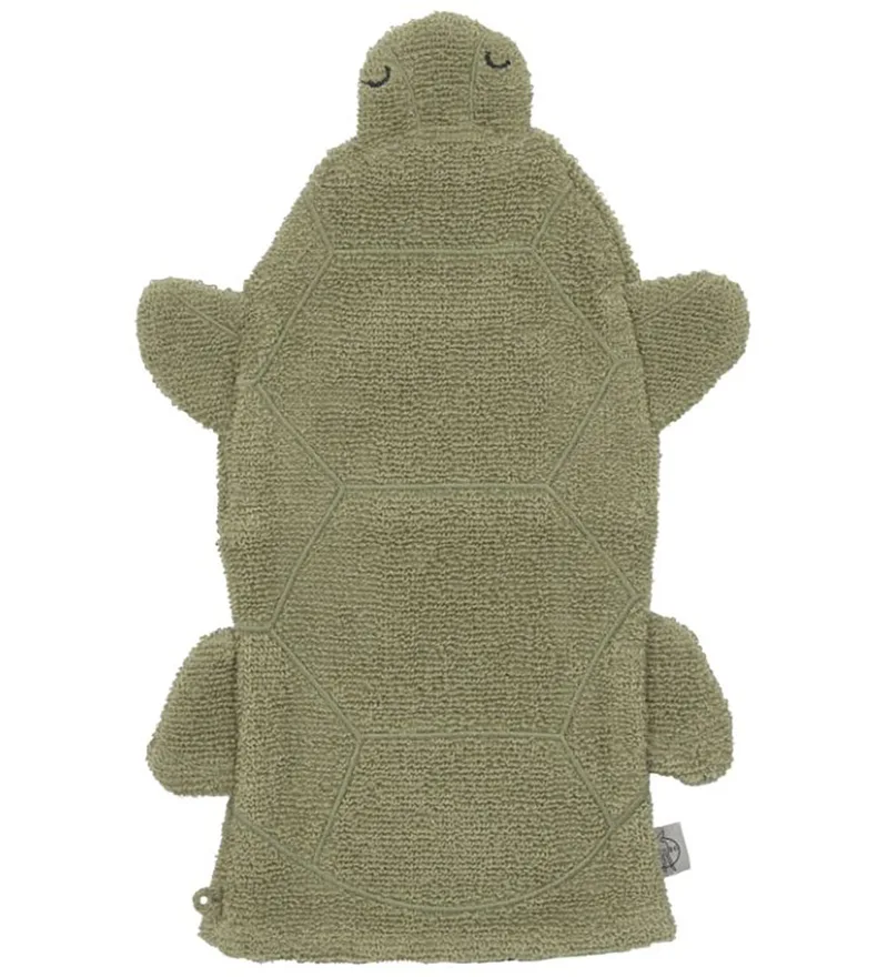 Washandje - Schildpad - Groen de Lässig – photo produit