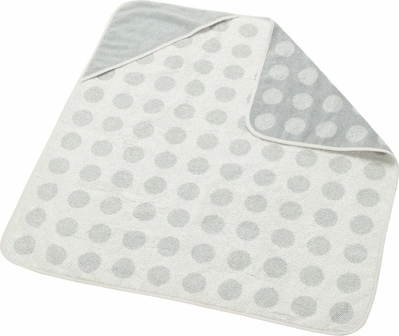 Biologische badcape Cool Grey van Leander in Grijs – productfoto