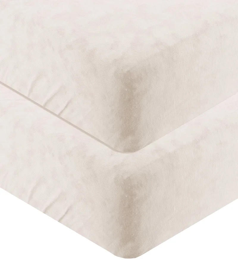 Hoeslaken - 60x115 - 2-pack - Cappuccino van Leander – productfoto