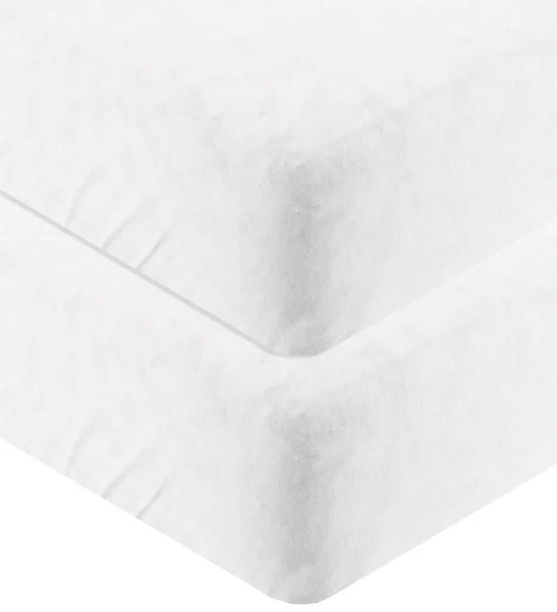 Hoeslaken - 60x115 - 2-pack - Snow van Leander – productfoto