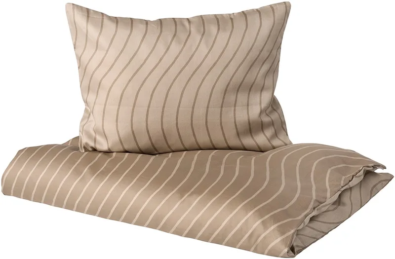 Woodland Dekbedovertrek - Cappuccino - 100 x 140 cm de Leander en Beige – photo produit